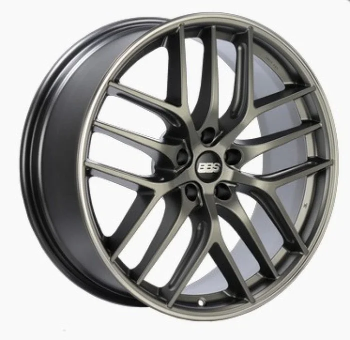 BBS CC-R 20×9.5 5×120 ET40 Satin Platinum Polished Rim Protector Wheel -82mm PFS/Clip Required