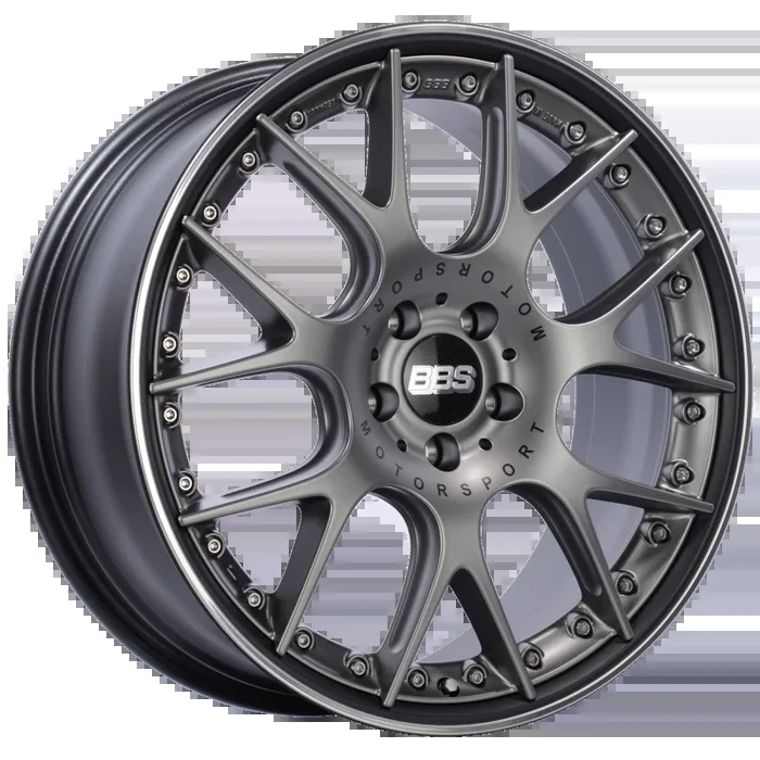 BBS CH-RII 20×8.5 5×120 ET32 Satin Platinum Center Black Lip SS Rim Prot Wheel -82mm PFS/Clip Req