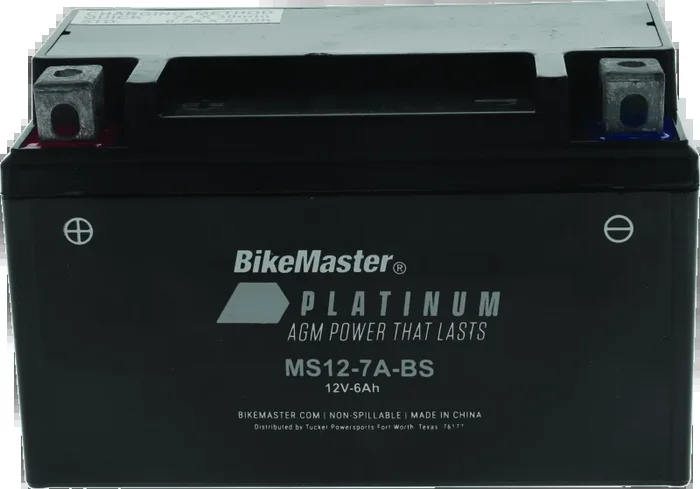 BikeMaster AGM Battery – MS12-7A-BS5.7 lb