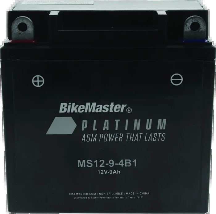 BikeMaster AGM Battery – MS12-9-4B16.4 lb