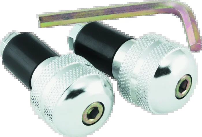 BikeMaster Anti Vibration Bar Ends – Silver