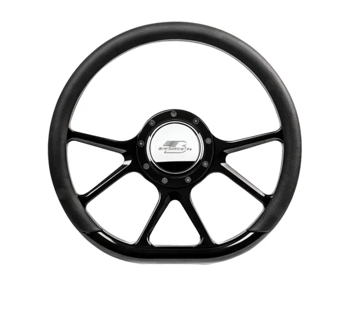 Billet Specialties Steering Wheel 14in D-Sh ape Prism Black