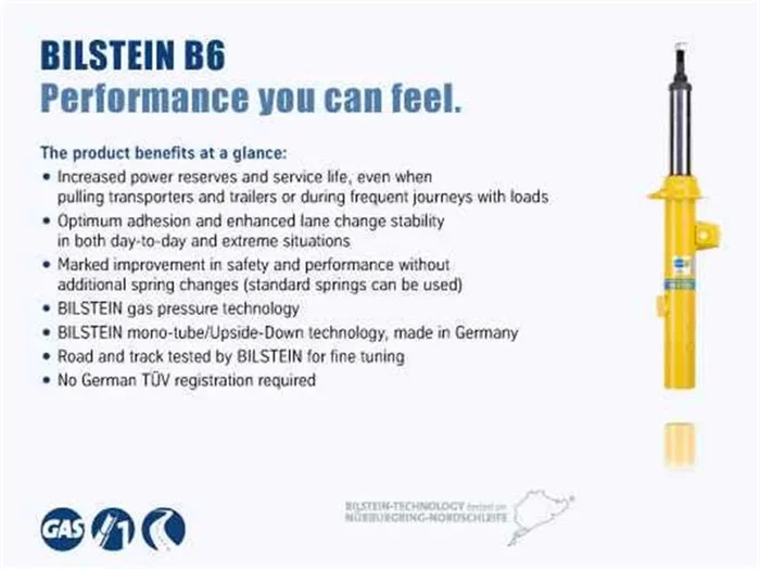 Bilstein B6 (HD) Series 46mm Monotube Shock Absorber5.2 lb