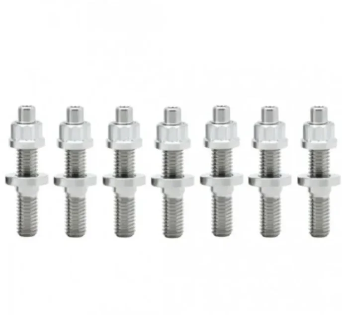 BLOX Racing SUS303 Stainless Steel Exhaust Manifold Stud Kit M8 x 1.25mm 45mm in Length – 9-piece