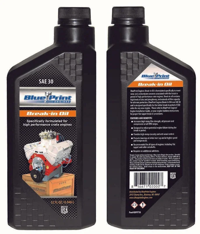 Blueprint Engines Crate Eng Break In Oil SAE30 Quart