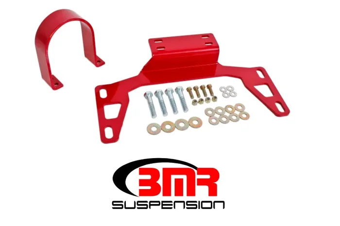BMR 11-14 S197 Mustang Front Driveshaft Safety Loop – Red9.7 lb