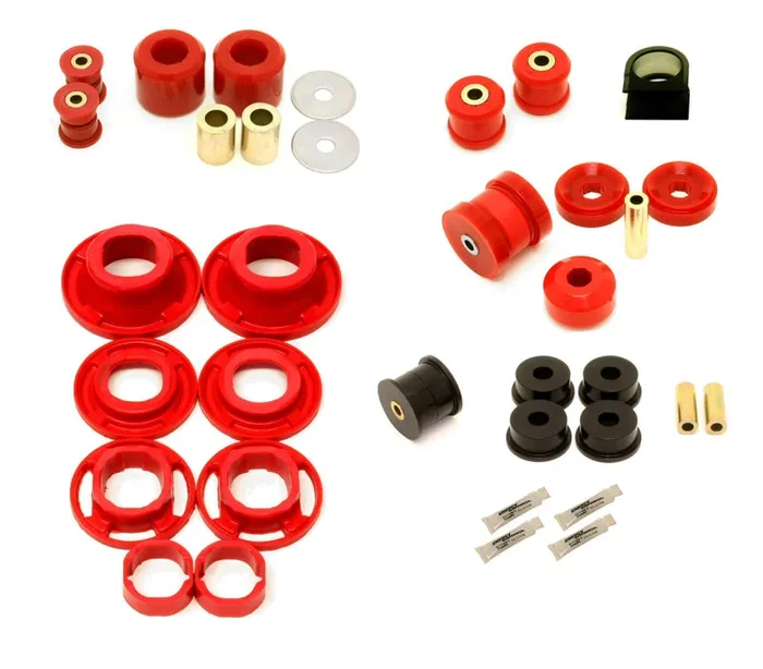 BMR 12-15 5th Gen Camaro Street Version Total Suspension Bushing Kit (BK041/BK021/BK022) – Black/Red