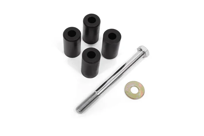 BMR 15-18 Ford Mustang S550 Rear Cradle Bushing Kit w/ Centering Sleeves- Black1.2 lb