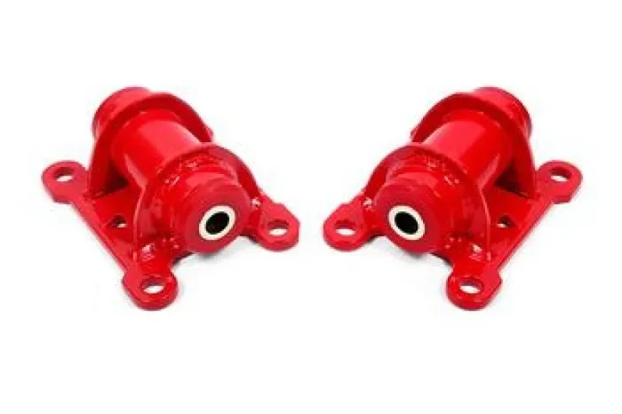 BMR 98-02 Chevrolet Camaro Motor Mount Kit (Steel) w/ Poly Bushings – Red