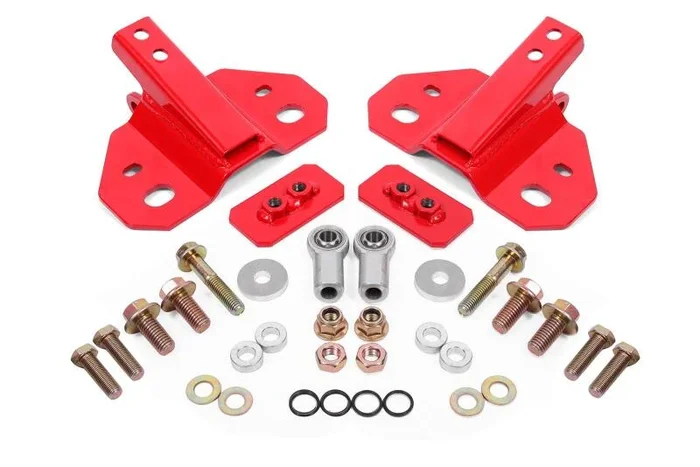 BMR Suspension 24-25 Ford Mustang Rear Steel Shock Mount – Red