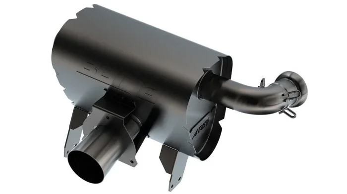 Borla 15-22 Can-Am Maverick X3 900cc Triple Turbo Manifold-Back Exhaust Atak Muffler – Black Coated