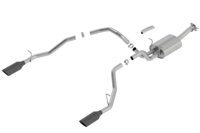Borla 2019 RAM 1500 5.7L V8 AT 4DR Crew Cab Short Bed Touring SS Catback Exhaust – Black Chrome Tip