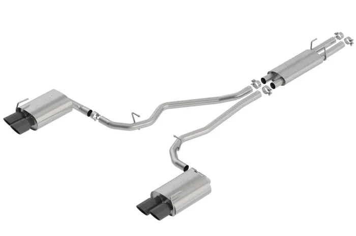 Borla 2020 Ford Explorer ST 3.0L V6 2.25in S-type Exhaust – Black Chrome Tips