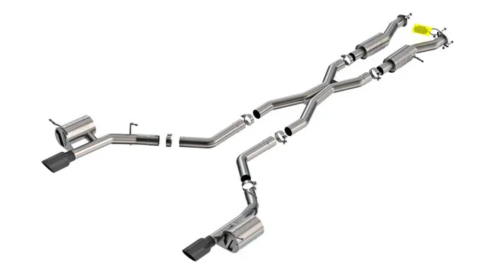 Borla 2021+ Dodge Durango SRT Hellcat 6.2L V8 AWD ATAK Cat-Back Exhaust System – Black Chrome Tips