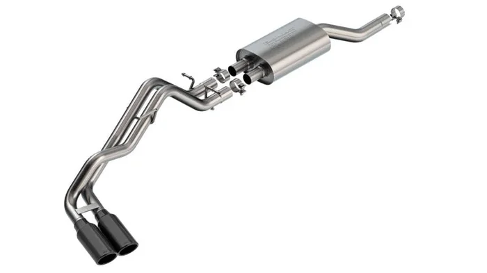 Borla 2024+ Ford Ranger XLT S Type Catback System – Black Chrome