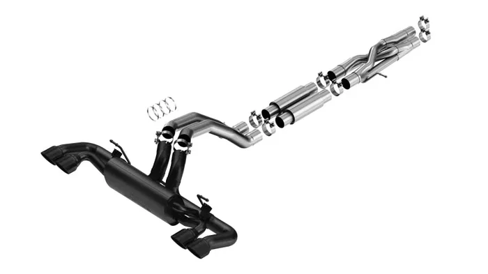 Borla 21-22 Jeep Wrangler Rubicon 392 6.4L V8 AT 4WD 4DR S-Type Cat-Back Exhaust – Coated Black