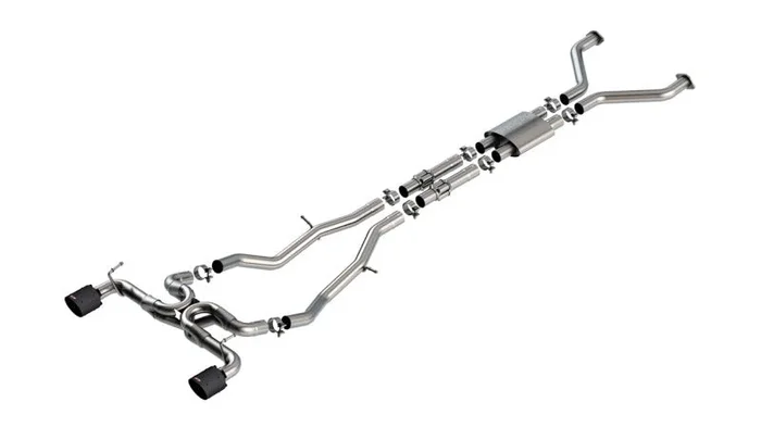Borla 22-24 Nissan Z 2.5in ATAK Cat Back Exhaust 4.5in Tip – Carbon Fiber Black Anodized