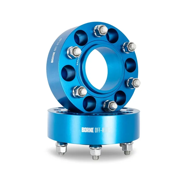 Borne Off-Road Wheel Spacers – 6×139.7 – 93.1 – 50mm – M12 – Blue