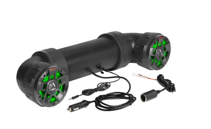 Boss Audio Systems ATV UTV Amplified Bluetooth Sound System 4in Speakers – RGB Illumination
