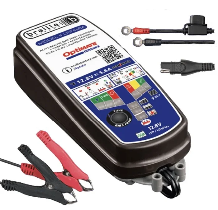 Braille Auto Battery 12-Volt Lithium Battery Charger