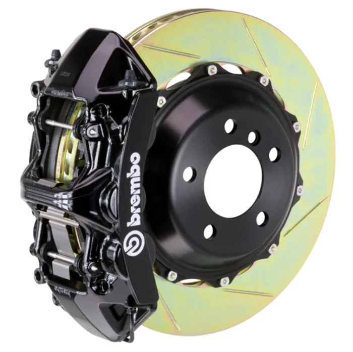 Brembo 00-03 M5/97-03 5-Series Front GT BBK 6 Piston Cast 380×32 2pc Rotor Slotted Type1-Black