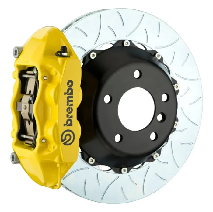 Brembo 01-02 Viper RT-10 Rear GT BBK 4 Piston Cast 345×28 2pc Rotor Slotted Type3- Yellow