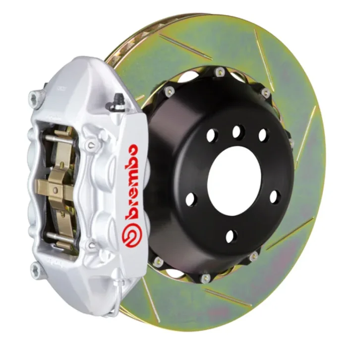 Brembo 05-08 LR3/05-13 Range Rover Sport Rr GT BBK 4Pist Cast 380×28 2pc Rotor Slotted Type1-Silver