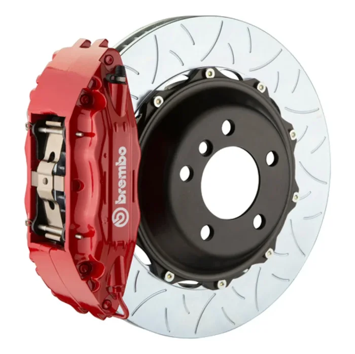 Brembo 05-08 Magnum w/V6 Engine Exc AWD Fr GT BBK 6Pis Cast 355×32 2pc Rotor Slotted Type3-Red