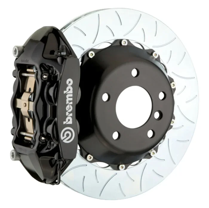Brembo 12-14 328i Excl xDrive/MSport Brakes Rr GT BBK 4Pis Cast 345×28 2pc Rtr Slot Type3-Black