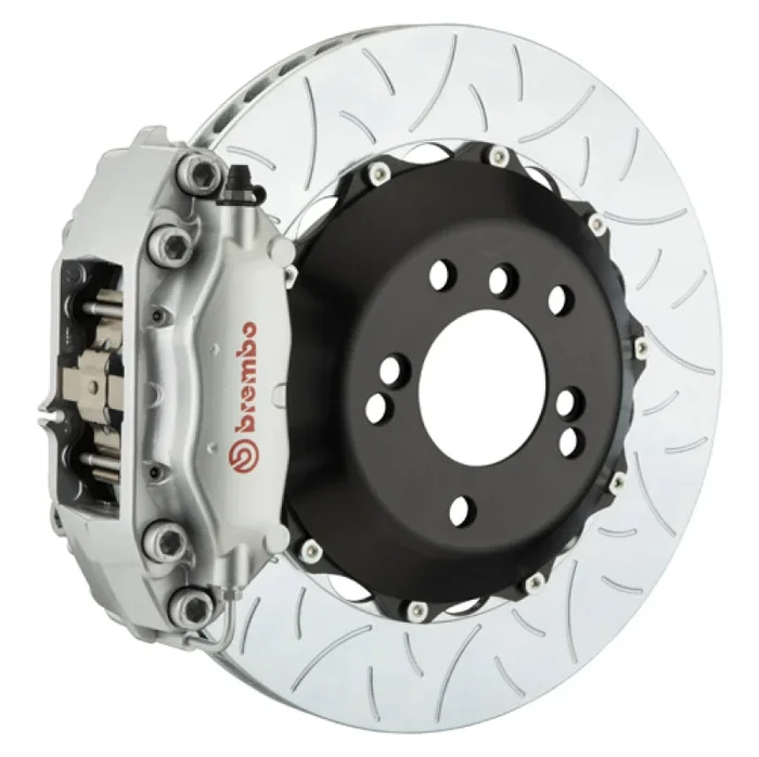 Brembo 12-16 98ster (Excl PCCB) Rr GT BBK 4Pis Cast 345×28 2pc Rotor Slotted Type3-Silver