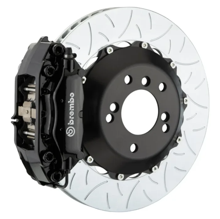 Brembo 12-16 991.1 C2/C4 (Excl. PCCB) Rr GT BBK 4 Piston Cast 345×28 2pc Rotor Slotted Type3-Black