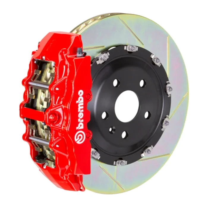 Brembo 12-18 A6 3.0T/12-18 A7 3.0T Front GT BBK 6 Piston Cast 380×34 2pc Rotor Slotted Type1-Red