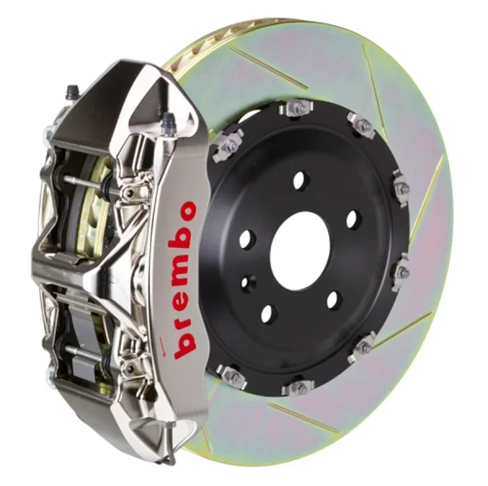 Brembo 14+ Model S AWD w/ DC (Excl Plaid) Fr GTR BBK 6Pis Billet 380×34 2pc Rtr Slot Type1-Nickel