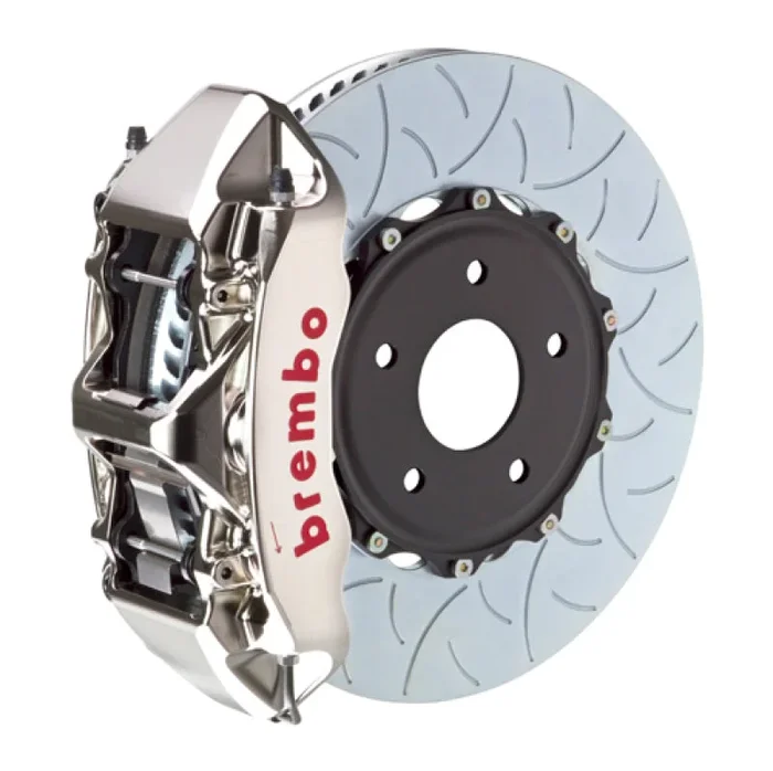 Brembo 14+ Model S AWD w/ DC (Excl Plaid) Fr GTR BBK 6Pis Billet 380×34 2pc Rtr Slot Type3-Nickel