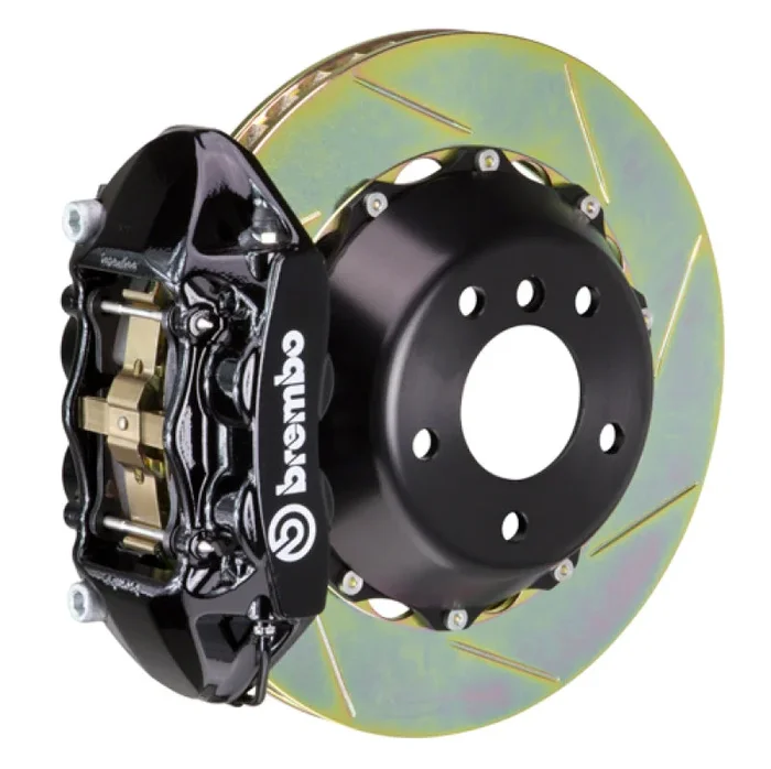Brembo 15-16 Genesis Sedan 3.8/5.0 (Excl AWD) Rr GT BBK 4Pist Cast 380×28 2pc Rtr Slot Type1-Black