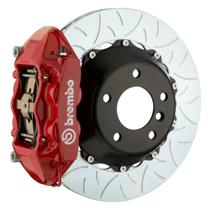 Brembo 18+ Wrangler 2-Door/4-Door Rear GT BBK 4 Piston Cast 380×28 2pc Rotor Slotted Type3-Red