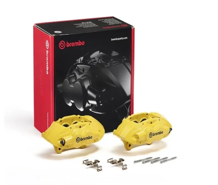 Brembo OE 16-21 BMW M2/17-18 M3/17-20 M4/14-16 M235i Hydraulic Front X-Style Brake Calipers – Yellow