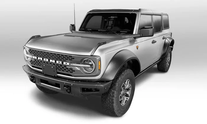 Bushwacker 2021+ Ford Bronco 4-Door Extend-A-Flares 4pc – Black