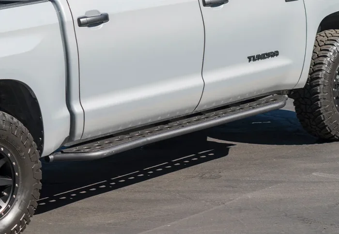 Cali Raised 2022 Toyota Tundra Rock Sliders – Hybrid / No Kick Out / Raw Sf + Raw