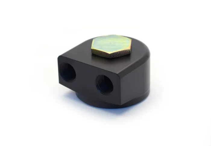 Canton 22mm 90 Deg. Oil Filter Adapter