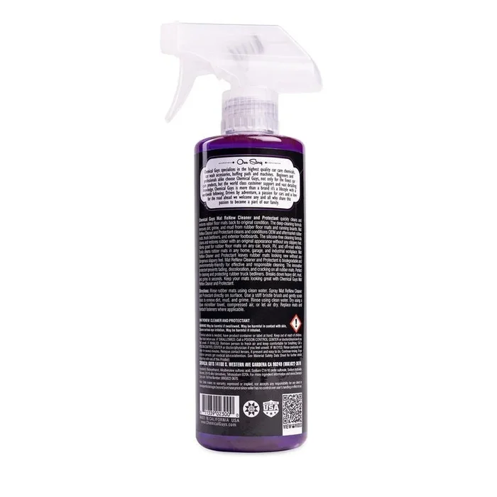 Chemical Guys Mat ReNew Rubber + Vinyl Floor Mat Cleaner & Protectant – 16oz