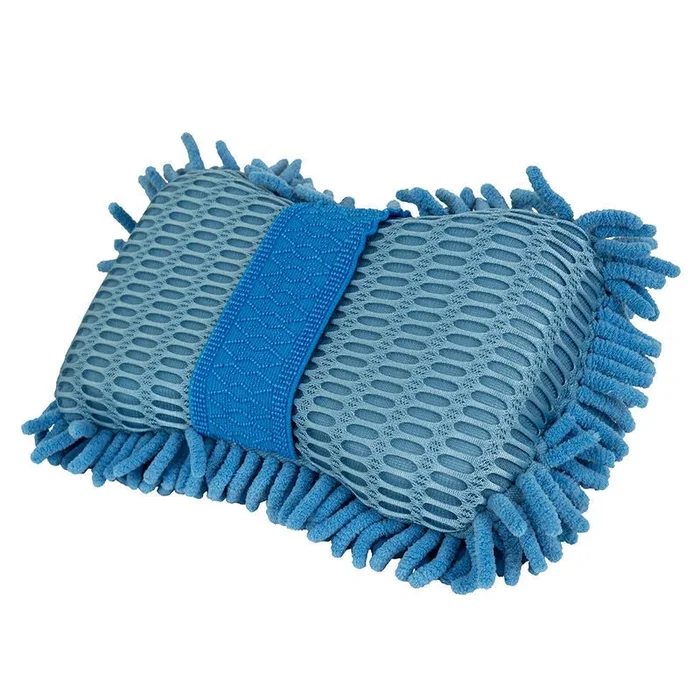 Chemical Guys Ultimate Two Sided Chenille Microfiber Wash Sponge – Blue