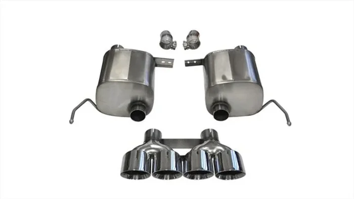 Corsa 2014-2019 Corvette C7 Coupe 6.2L V8 AT/MT 2.75in Valve-Back Dual Rear Exit Polished Xtreme Exh47.7 lb
