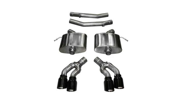 Corsa 2016-2019 Cadillac CTS V 6.2L V8 2.75in Black Xtreme Axle-Back Exhaust53.8 lb