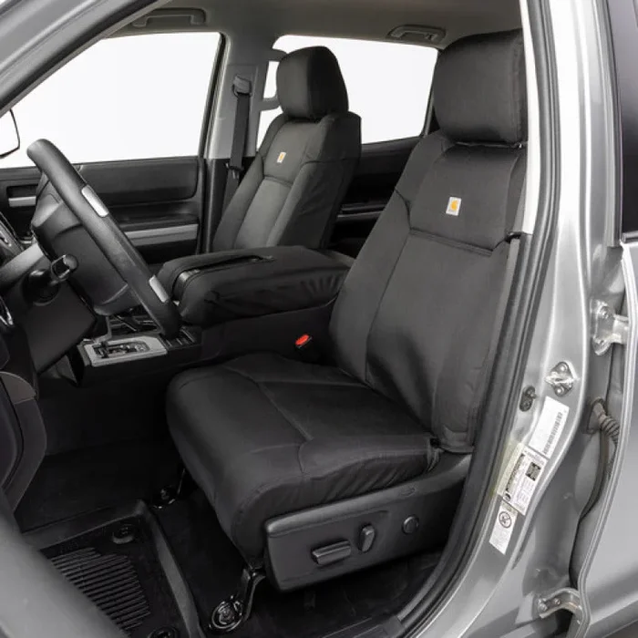 Covercraft 17-22 Ford F250 Carhartt Super Dux PrecisionFit Custom Front Row Seat Covers – Black