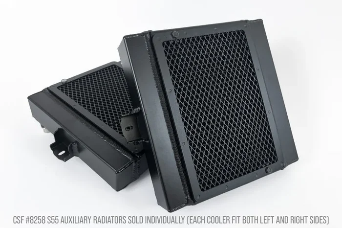 CSF BMW F8X M3/M4/M2C Auxiliary Radiators w/ Rock Guards (Sold Individually – Fits Left and Right