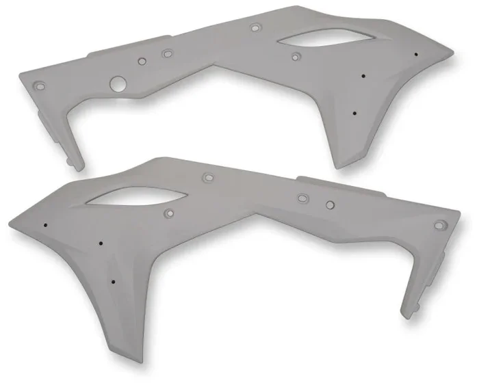 Cycra 17-20 Kawasaki KX250F Powerflow Radiator Shrouds – White