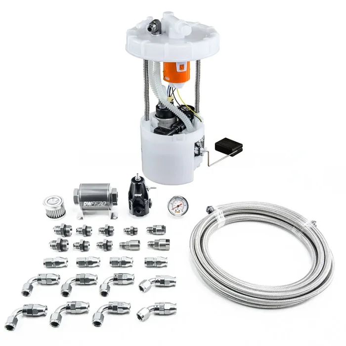 DeatschWerks 06-11 Honda Civic Si K20 DW400 Pump Module & Return Kit w/PTFE Fuel Lines11.5 lb