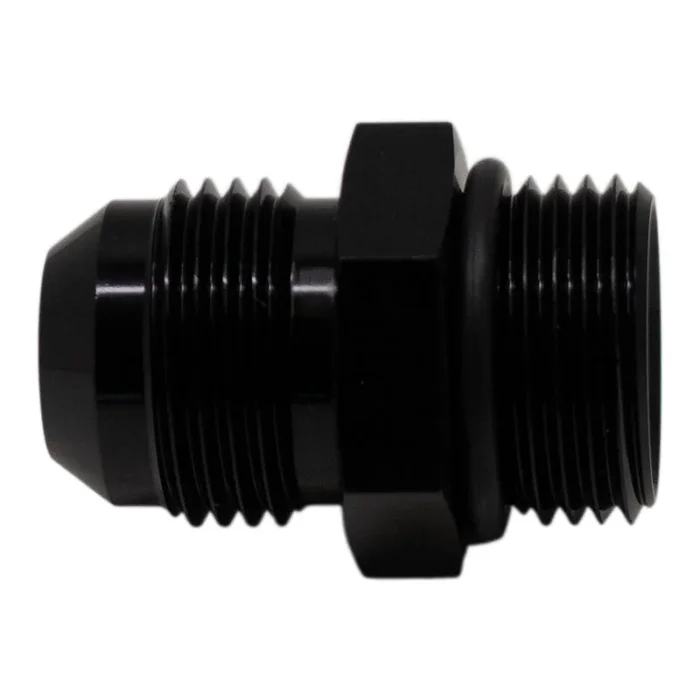 DeatschWerks 10AN ORB Male to 10 AN Male Flare Adapter (Incl O-Ring) – Anodized Matte Black