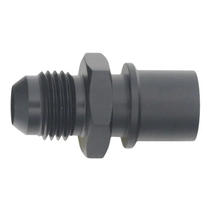 DeatschWerks 6AN Male Flare to Toyota Module Quick Connect – Anodized Matte Black